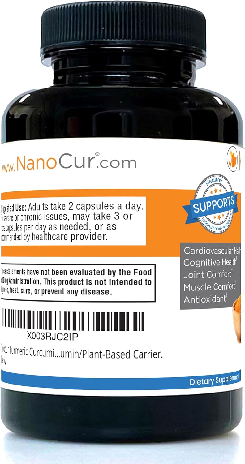 Nanocur Organic Turmeric Curcumin with Enhanced Absorption for Joint Support and Energy Boost