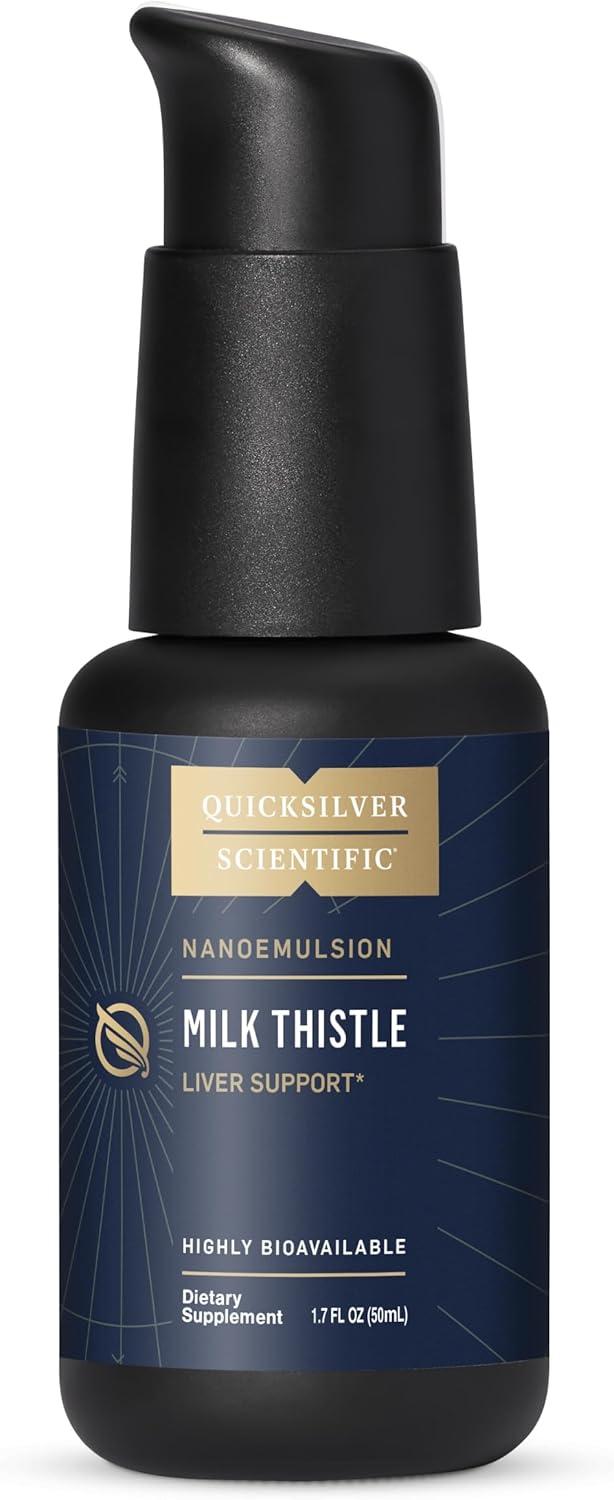 Nanoemulsified Milk Thistle Liquid - Silymarin with Liposome Delivery - Immune, Detox, Liver Support - 1.7oz