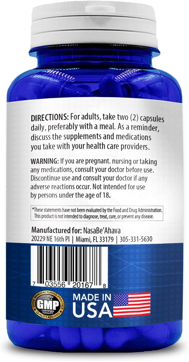 NASA BEAHAVA Pure CoQ10 400mg 200 Capsules for Quick Absorption - Non-GMO Formula