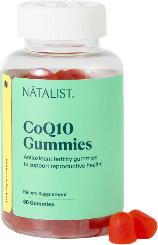 NATALIST CoQ10 Gummies: Daily Fertility Vitamin with Powerful Antioxidant Defense - Energy Support for Women & Men - Mixed Berry, Vegan, Gluten-Free - 60 Gummies