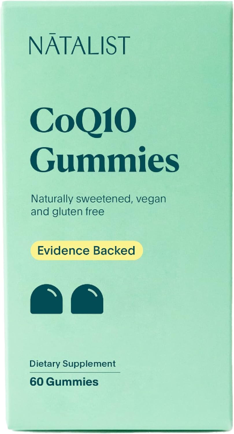 NATALIST CoQ10 Gummies: Daily Fertility Vitamin with Powerful Antioxidant Defense - Energy Support for Women & Men - Mixed Berry, Vegan, Gluten-Free - 60 Gummies