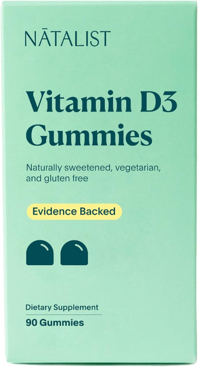 NATALIST Immune Support Gummy Bundle for Preconception & Pregnancy - Prenatal & Vitamin D3 - 90 Count Each - Vegetarian & Gluten-Free