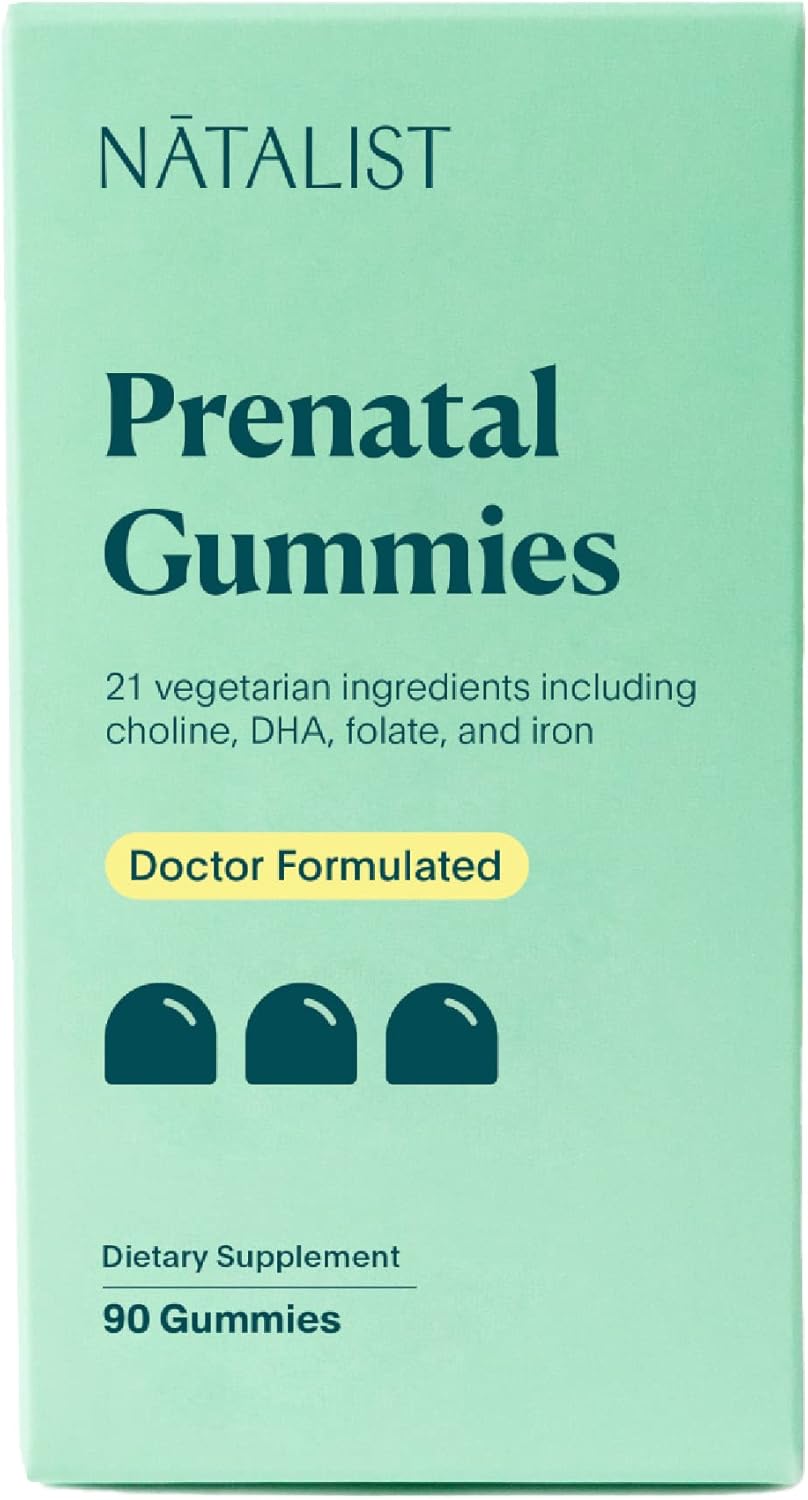 NATALIST Immune Support Gummy Bundle for Preconception & Pregnancy - Prenatal & Vitamin D3 - 90 Count Each - Vegetarian & Gluten-Free
