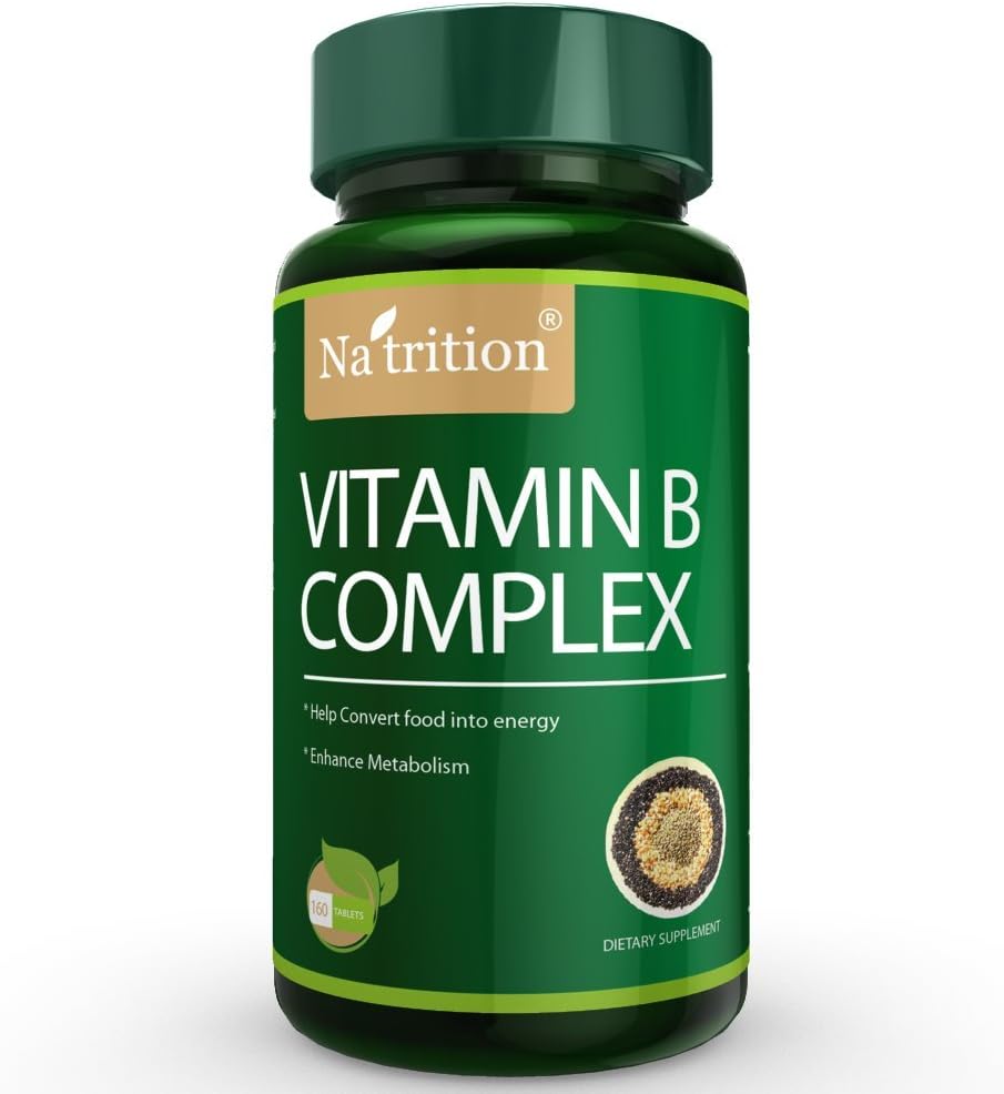 Na'trition Vitamin B Complex Tablets - 160 Tablets, Essential B Vitamins for Daily Health Support