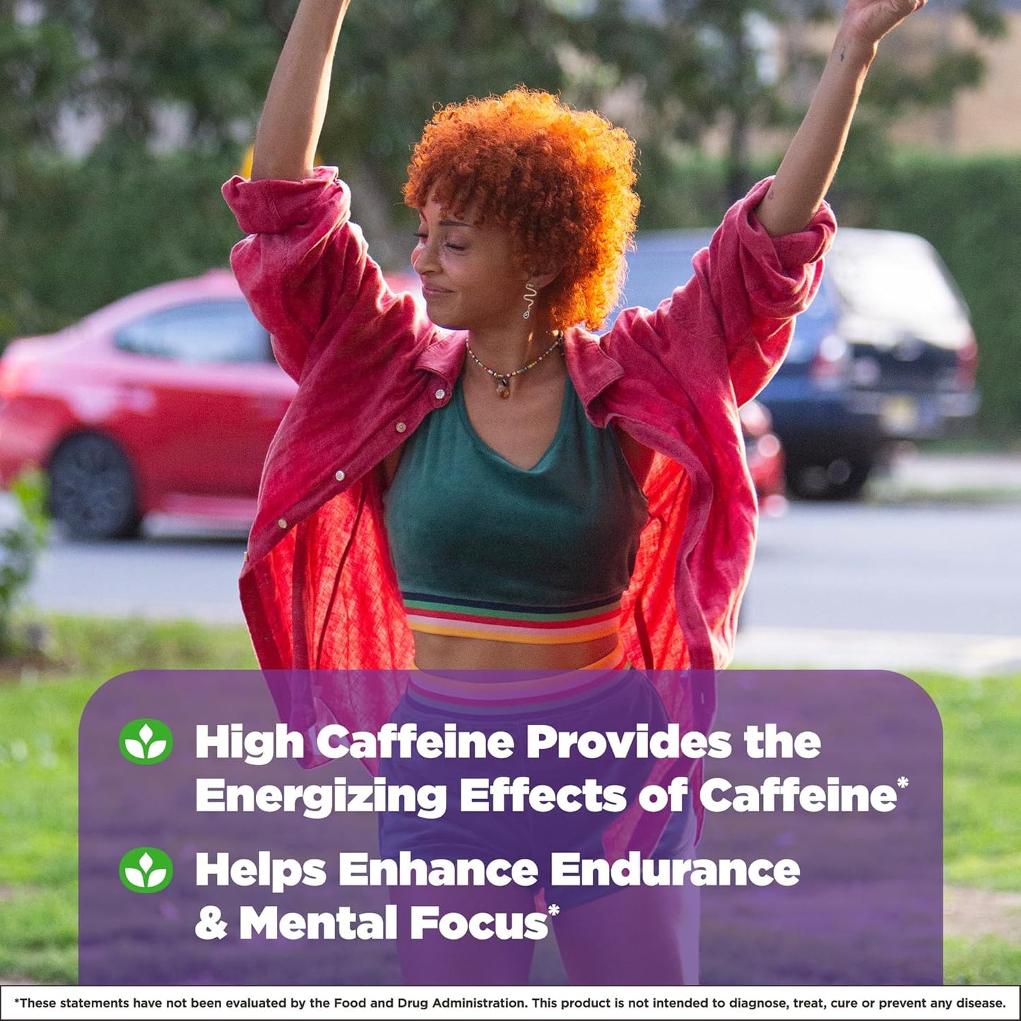 Natrol High Caffeine Energy Support Supplement, 200 mg per Serving, 100 Tablets, 100 Day Supply for Adults