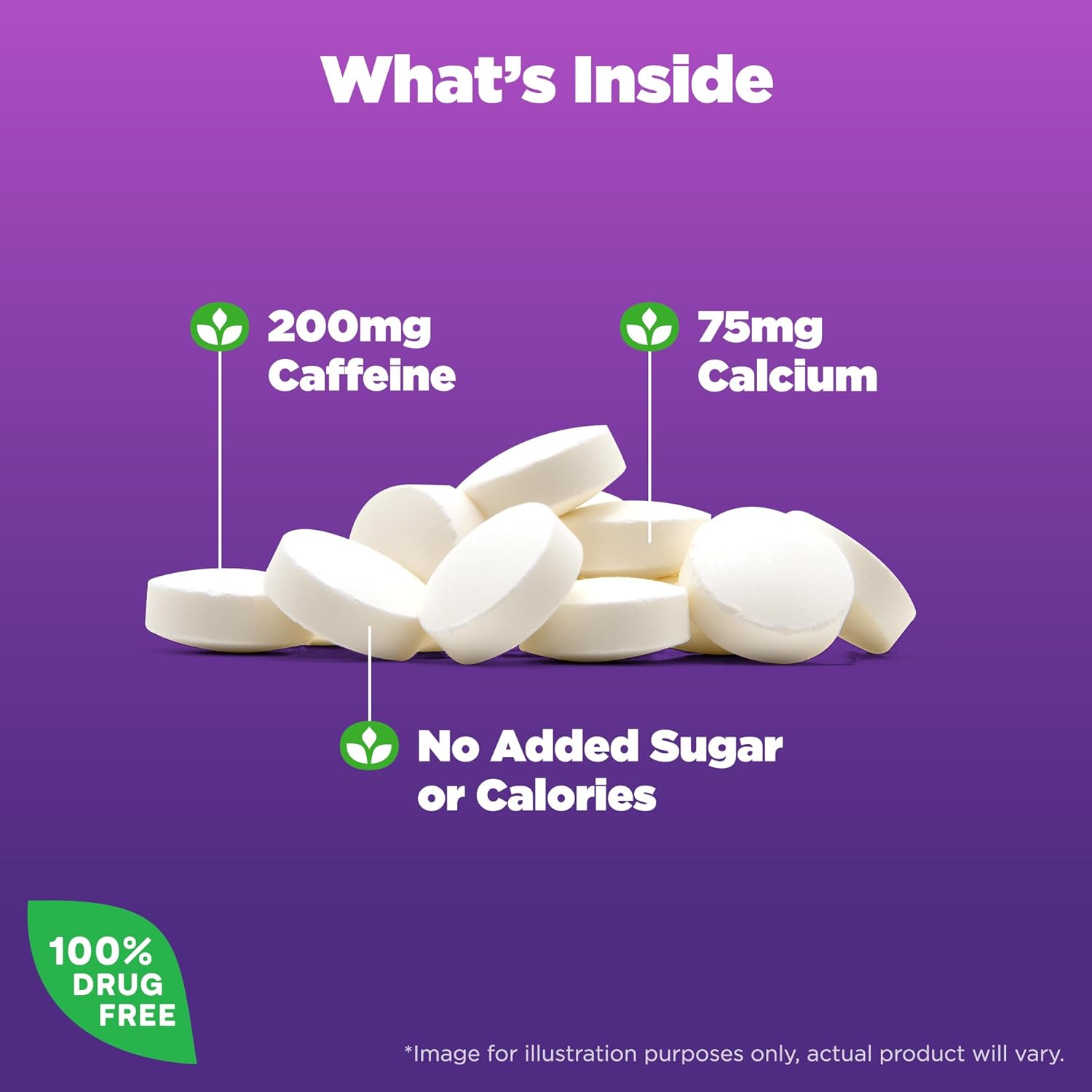 Natrol High Caffeine Tablets - Energy & Endurance Support - 200mg, 100 Count - Pack of 12