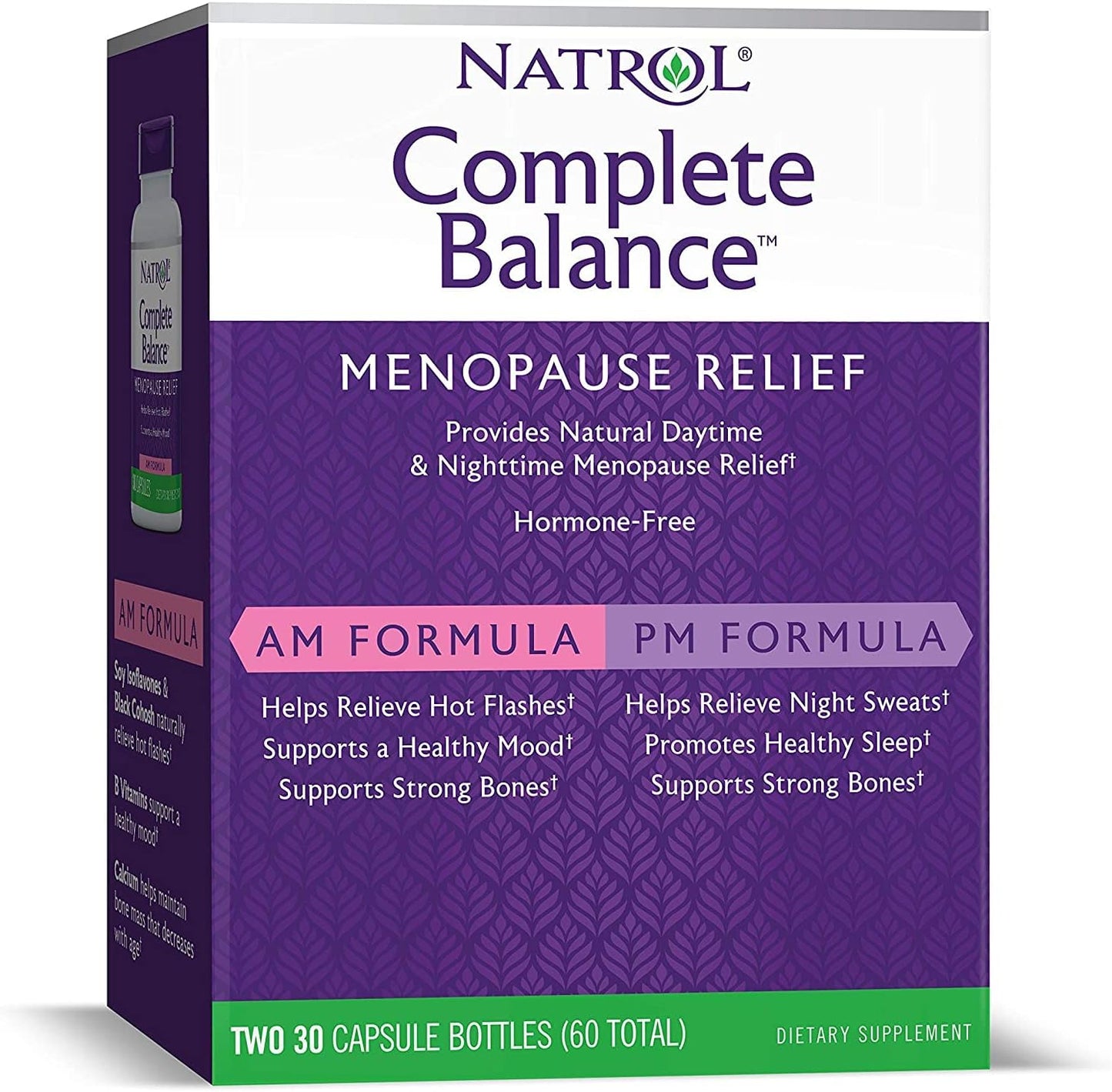 Natrol Women's Menopause Balance Supplement with 30 Tablets - Natural Hormone Support for Menopausal Symptoms