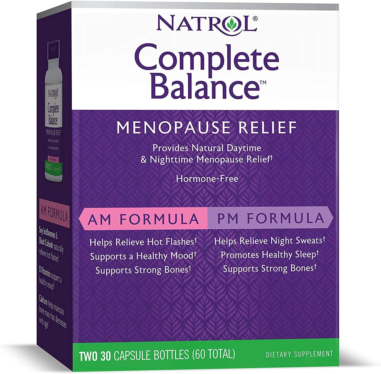 Natrol Women's Menopause Balance Supplement with 30 Tablets - Natural Hormone Support for Menopausal Symptoms