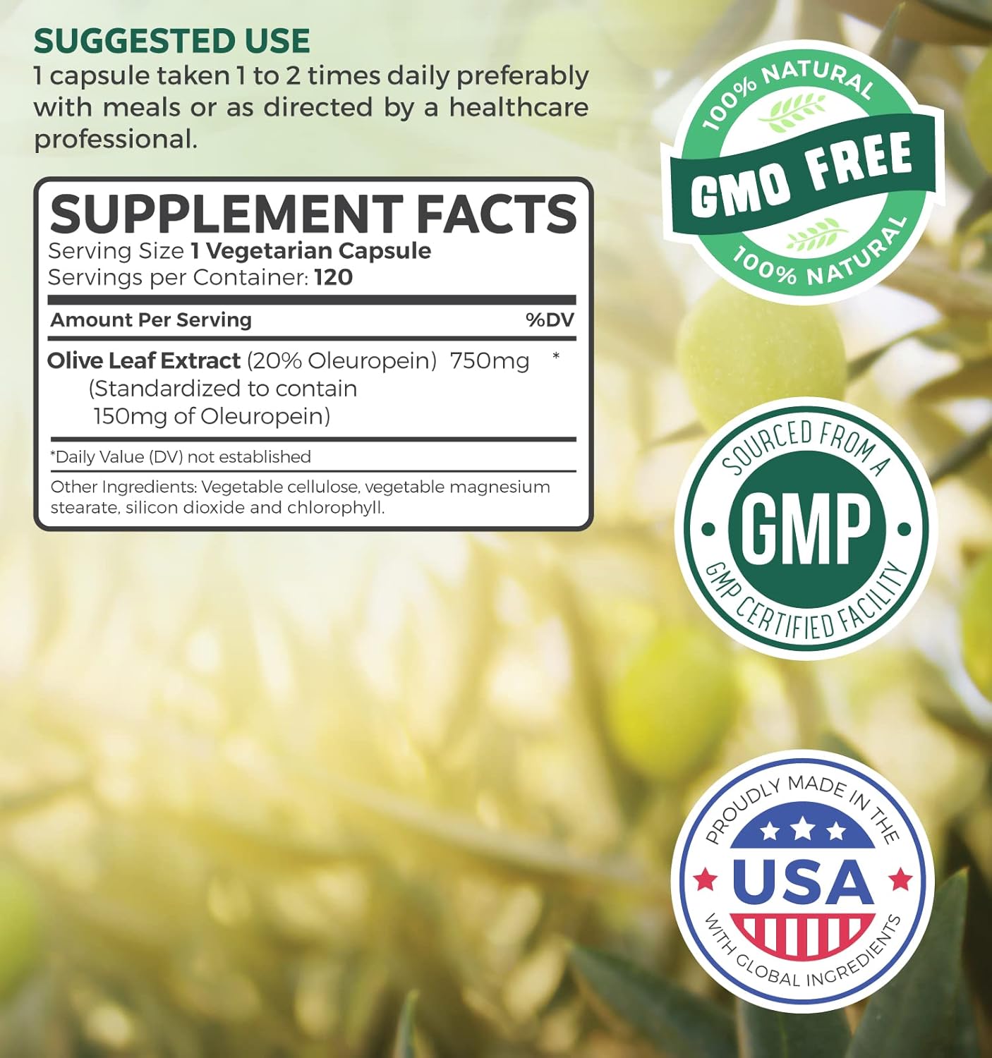 Nattokinase & Olive Leaf Combo - 4-Month Supply, Powerful Soybeans & Super Strength Extract with 20% Oleuropein