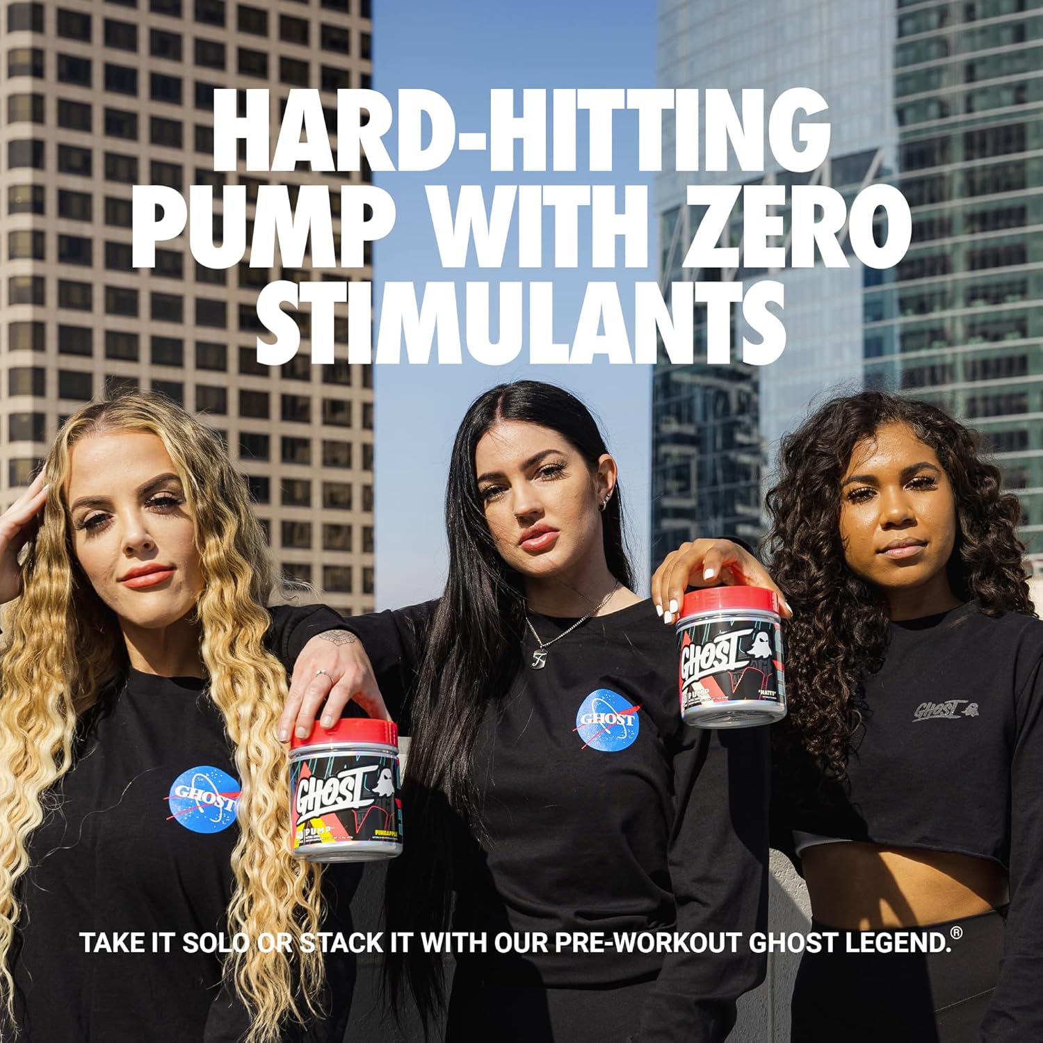 Natty GHOST Pump Nitric Oxide Powder - 40 Servings, Sugar & Stim-Free Pre-Workout - L-Citrulline, Arginine Nitrate, L-Glutathione - Soy & Gluten-Free, Vegan