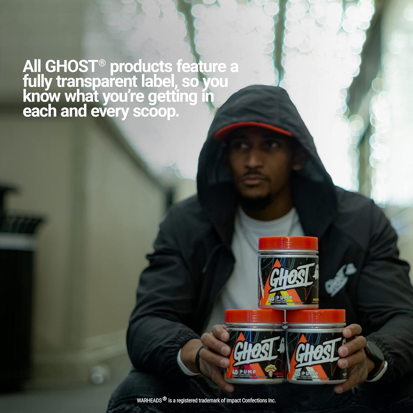 Natty GHOST Pump Nitric Oxide Powder - 40 Servings, Sugar & Stim-Free Pre-Workout - L-Citrulline, Arginine Nitrate, L-Glutathione - Soy & Gluten-Free, Vegan