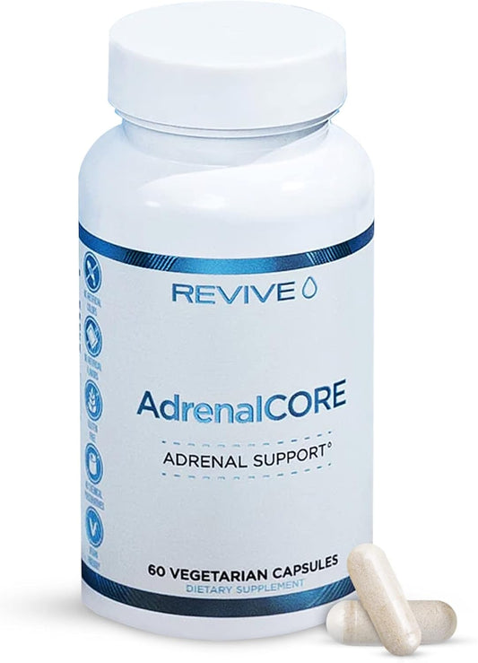 Natural Adrenal Support Supplements with Rhodiola Rosea & Ashwagandha - Promotes Energy & Mental Performance - Men & Women