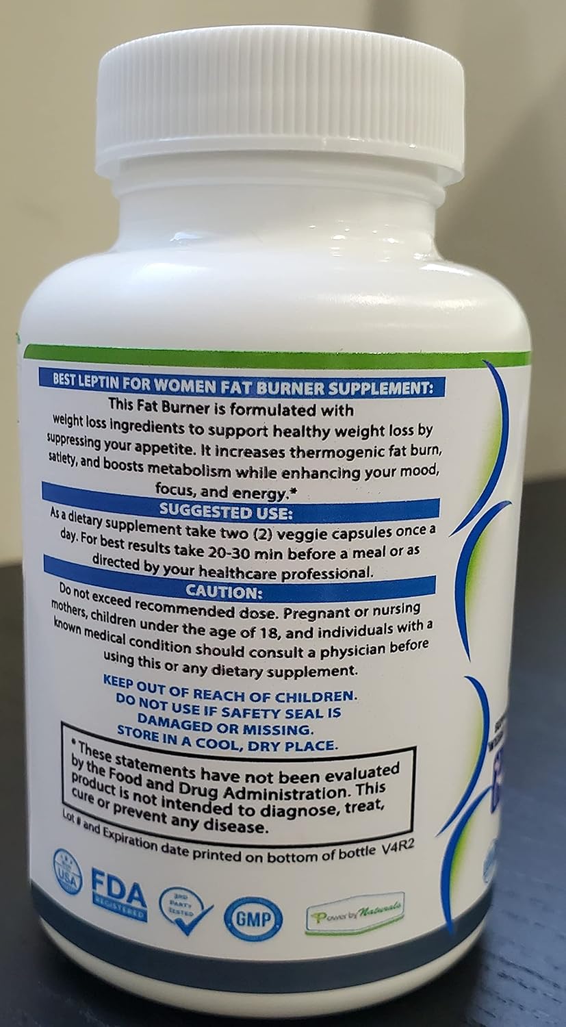 Natural Advanced Leptin Supplements for Women - African Mango Weight Loss - Gluten-Free & Vegetarian - 60 Capsules