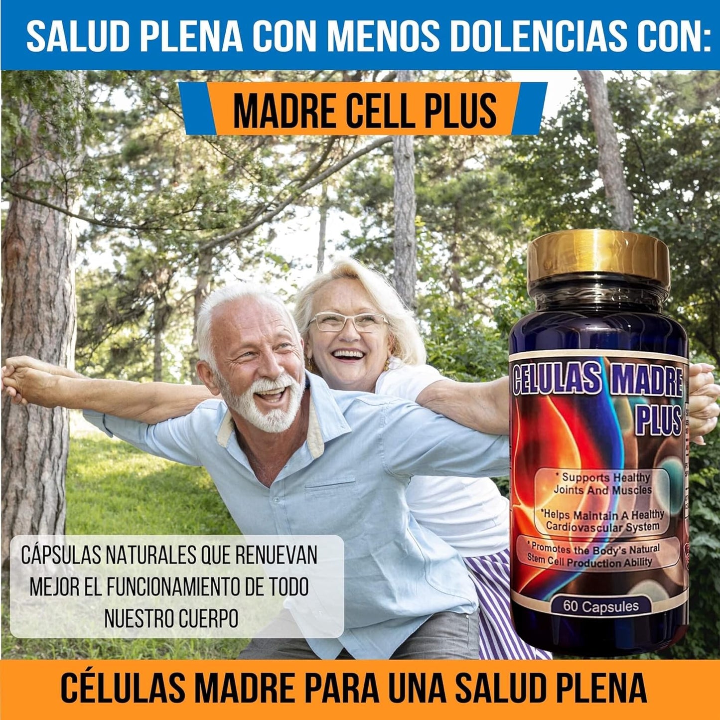Natural Alga AFA Joint Pain Relief Supplement - 60 Capsules for 1 Month Treatment