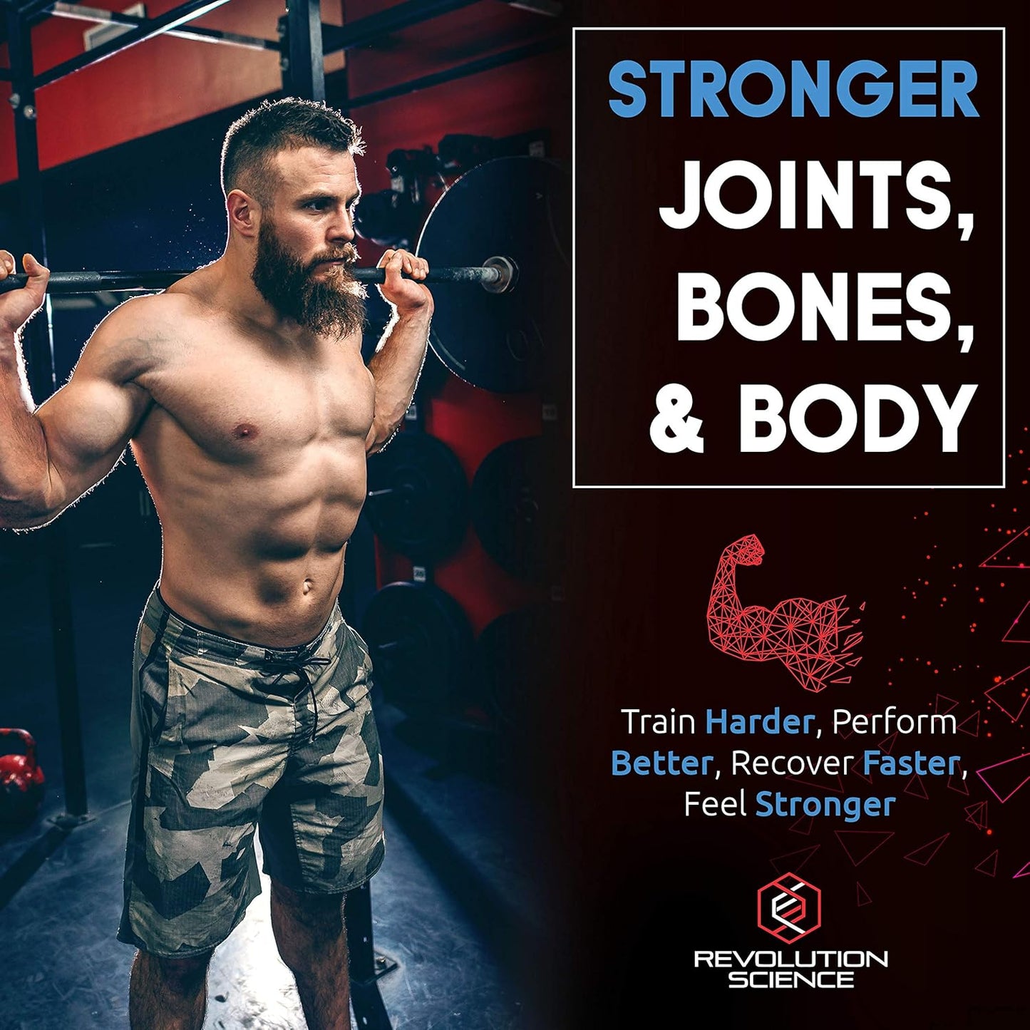 Natural Anabolic Muscle Growth Supplement for Men & Women - HGH Boost with 150 Protein Pills, Muscle Builder & Recovery