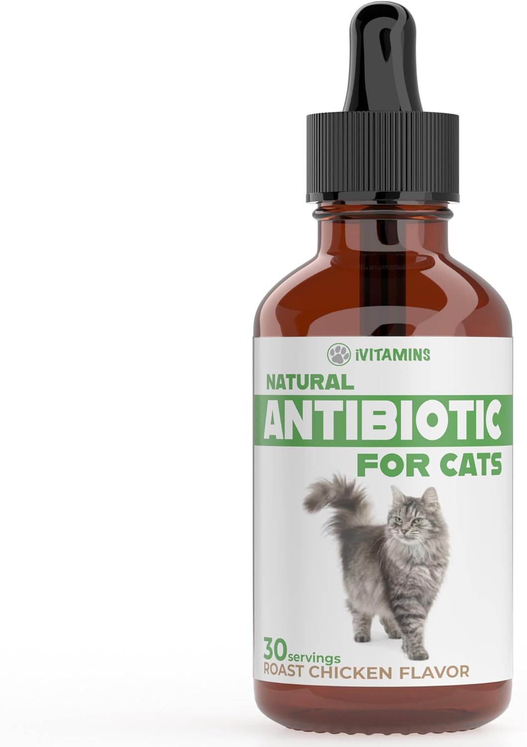 Natural Antibiotic Cat Supplements for Immune Support - 2 Pack, 60 Servings