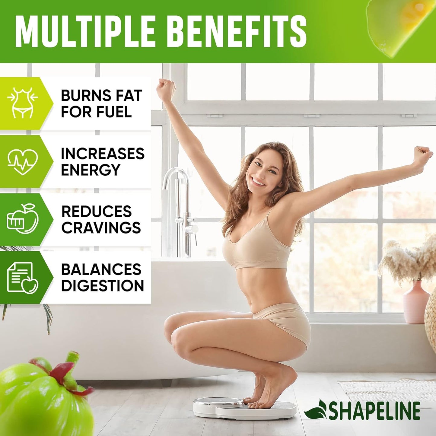 Natural Appetite Suppressant Diet Drops for Women & Men - USA Made Metabolism Booster with Garcinia Cambogia - 2 Fl Oz