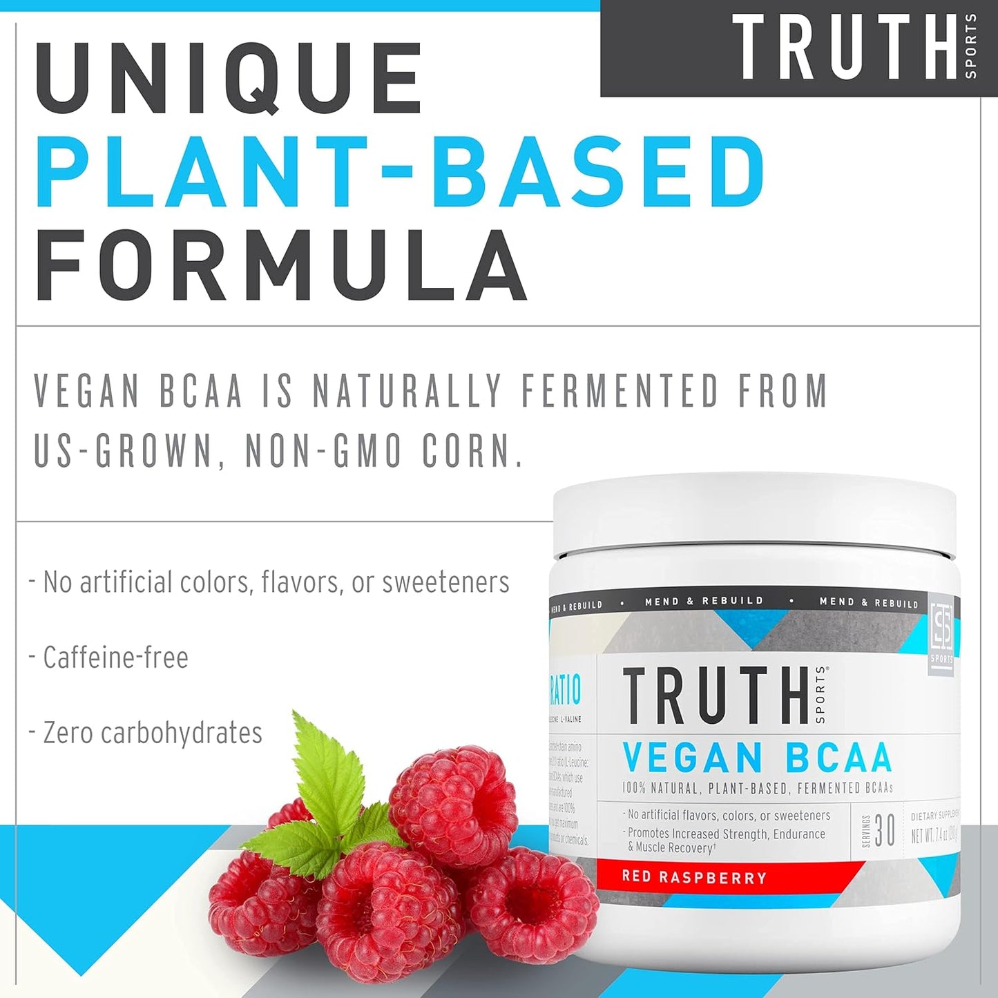 Natural Athlete Workout Bundle: Preworkout (Orange Tangerine) + Vegan BCAA (Red Raspberry) by Truth Nutrition