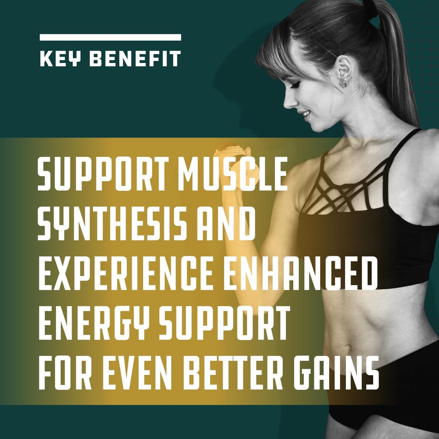 Natural BCAA Branched Chain Amino Acids Supplement for Muscle Building and Energy Boost - L-Leucine, L-Valine - 60 Tablets