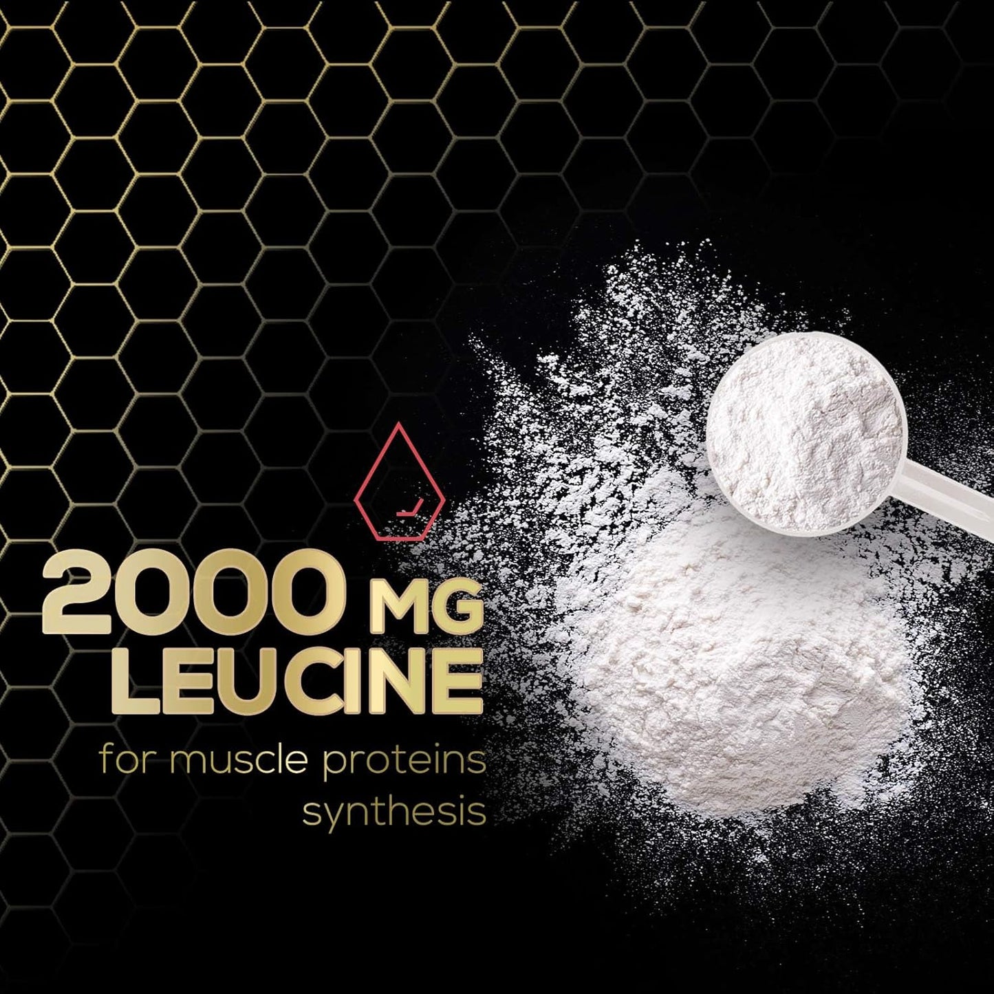 Natural BCAA Powder for Energy Boost and Muscle Recovery - 45 Servings, Sugar Free, Watermelon Flavor - Pre and Post Workout Amino Acids Supplement for Men and Women