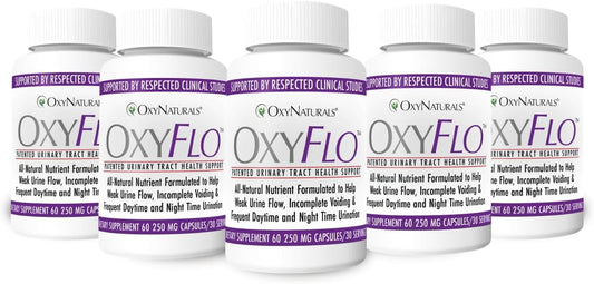 Natural Bladder Control Pills for UTIs - Support Urinary Tract Health - Clinically Proven Ingredients - 5 Bottles, 150 Servings