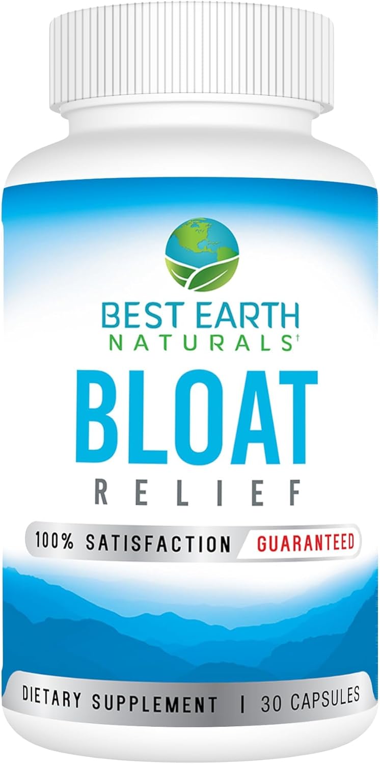 Natural Bloat Relief Water Supplement with Dandelion, Green Tea, Cranberry, Apple Cider Vinegar - 30 Count