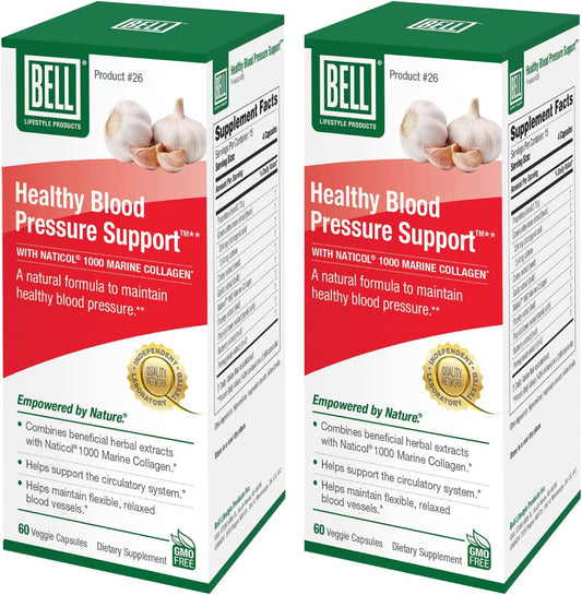 Natural Blood Pressure Support Supplement - Green Coffee Bean, Garlic & Celery Seed Extract Blend - 120 Capsules, Vegan & Non-GMO - 2 Pack