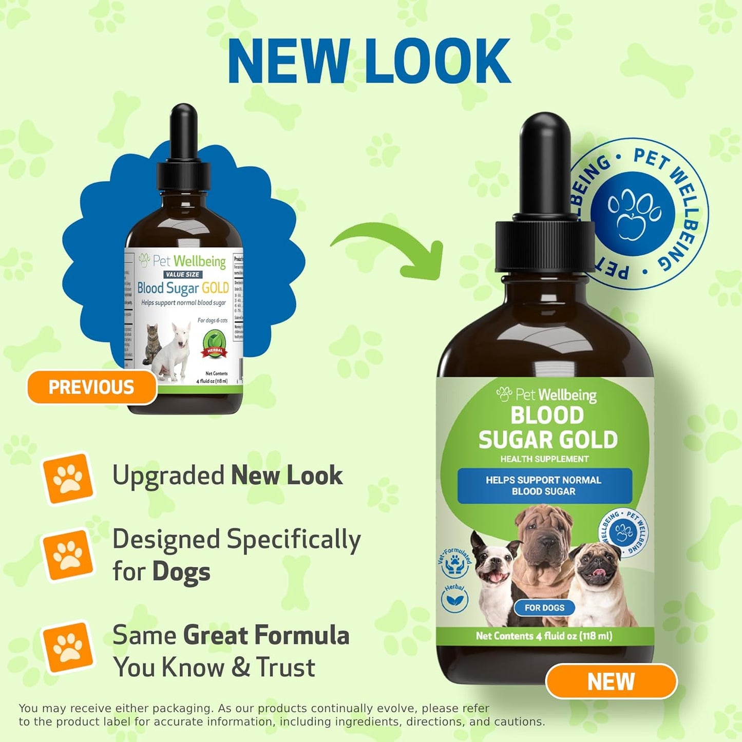 Natural Blood Sugar Support Supplement for Dogs & Cats - 4 oz Value Size - Promotes Healthy Blood Sugar Levels in Pets with Diabetes - Pet Wellbeing