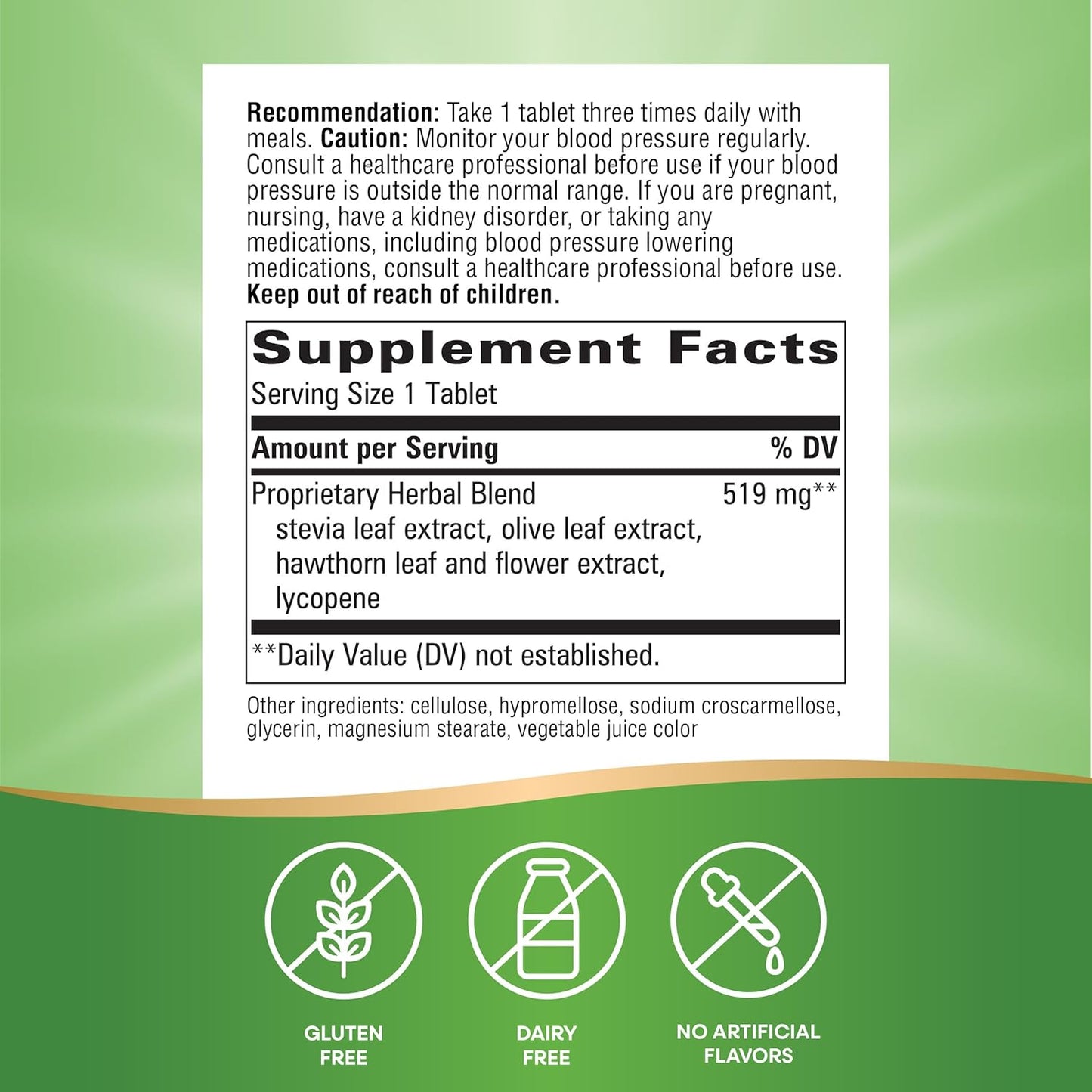 Natural BP Manager Supplement for Healthy Blood Pressure Support - 90 Capsules by Nature's Way