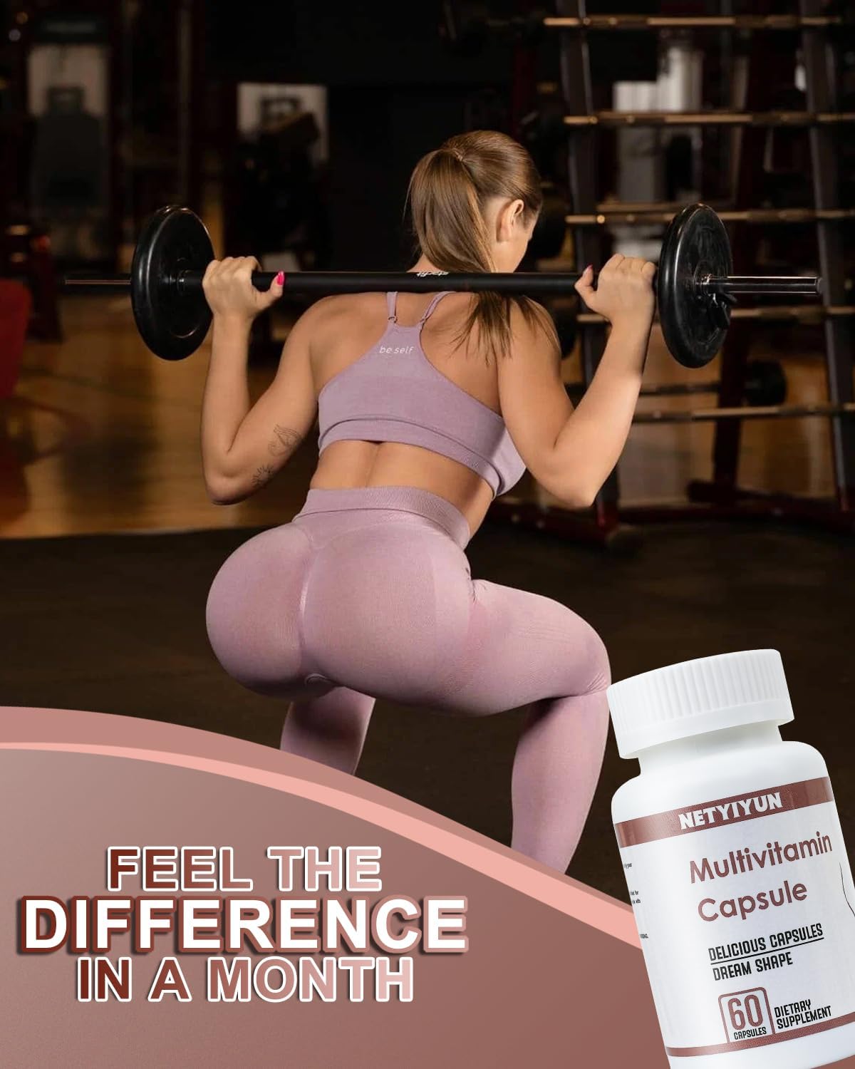 Natural Breast & Butt Enhancement Pills for Skin Tightening - 3 in 1 Capsules by NETYIYUN