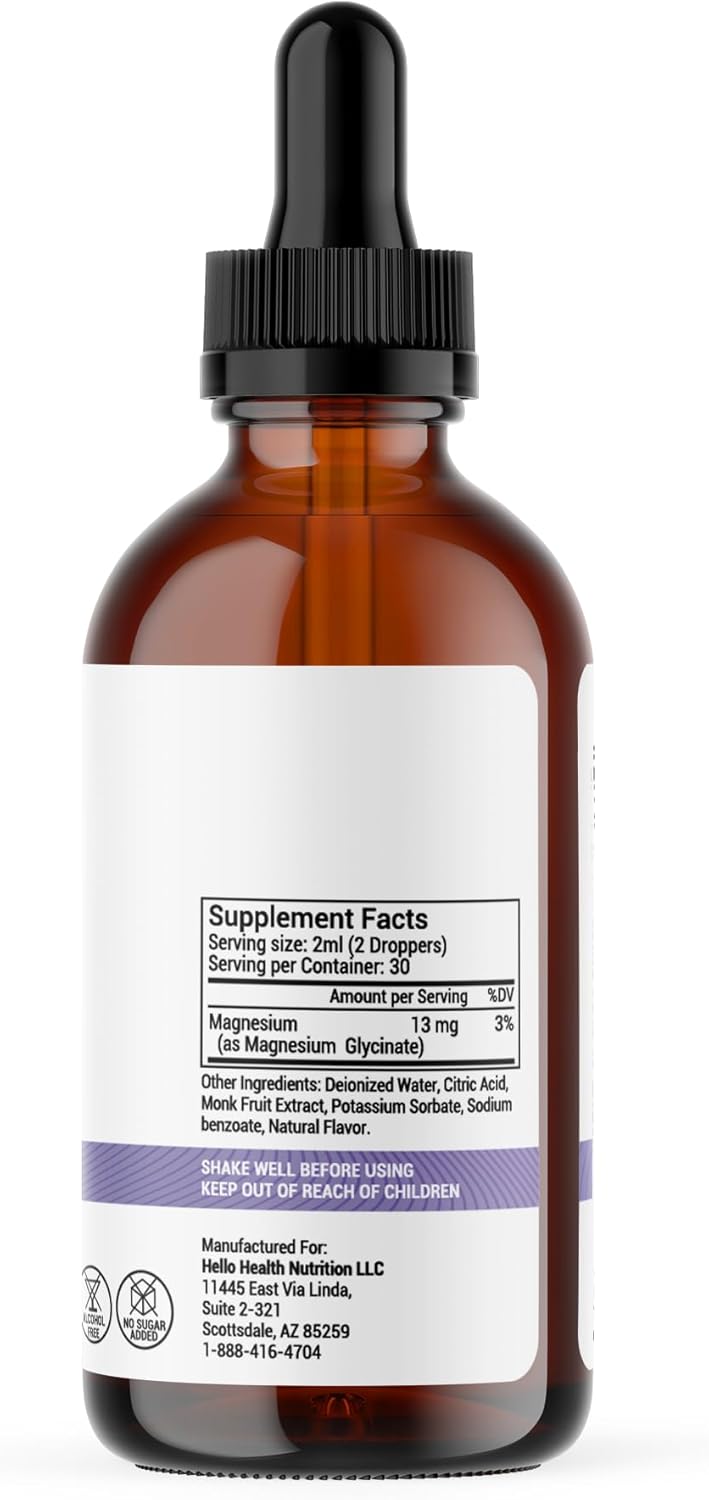 Natural Calm Magnesium Glycinate Liquid Supplement - 100mg Bisglycinate for Adults & Kids - Pineapple Flavored - Muscle & Joint Support - 30 Day Supply