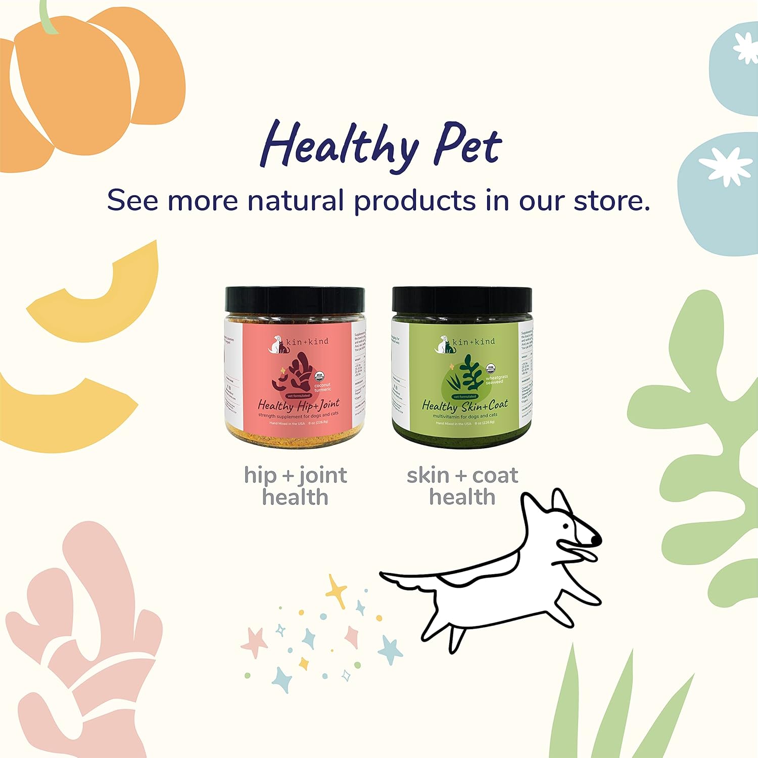 Natural Cat & Dog Anxiety Relief Supplements - Calming Treats with Apple, Chamomile, Ginger, & Thyme - USA-Made Stress Reliever Formula