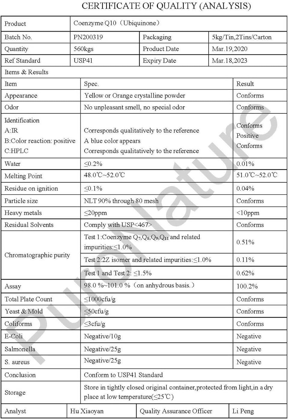 Natural Coenzyme Q10 Powder - 100% Pure Ubiquinone Supplement for Energy and Heart Health