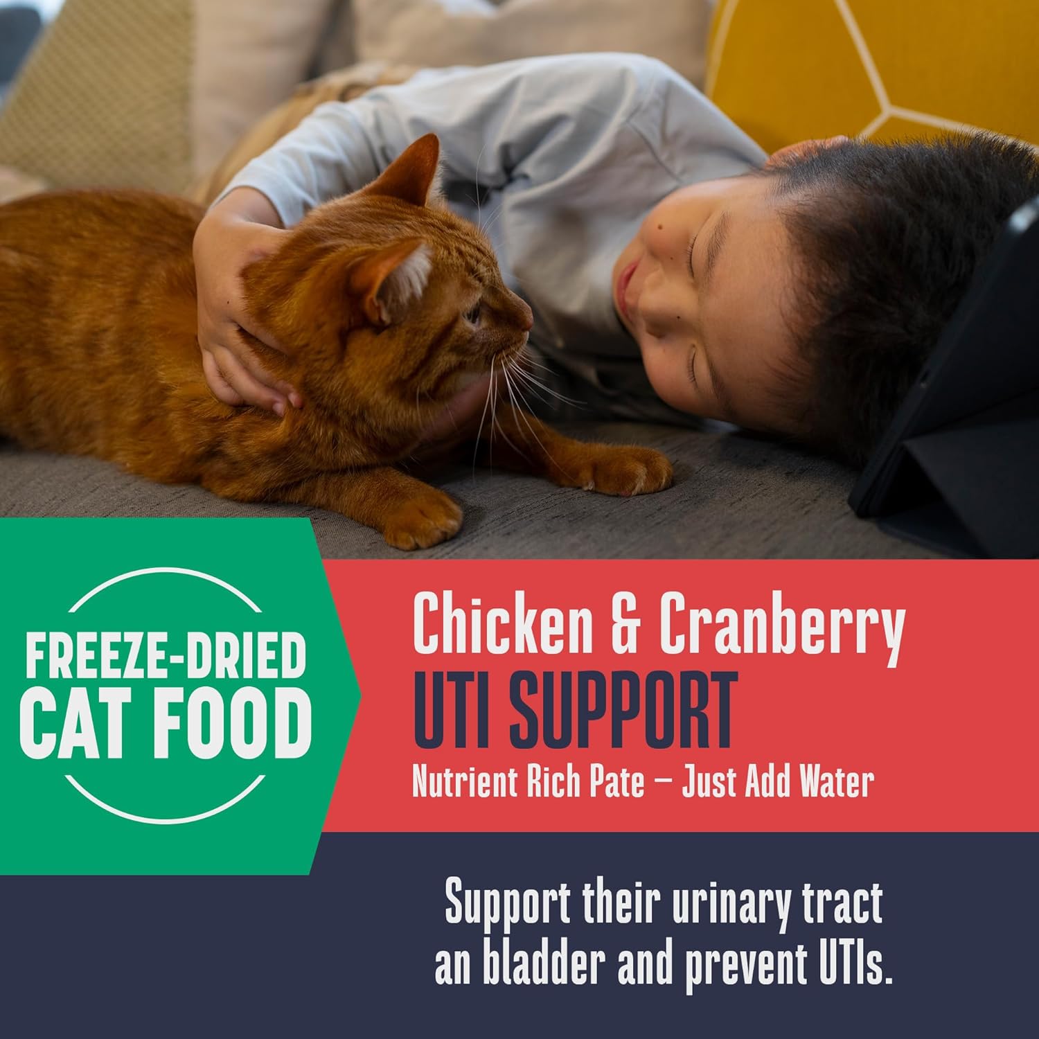 Natural Cranberry Cat Urinary Supplement - Feline UTI Prevention & Treatment with Probiotics - 30-Day Supply