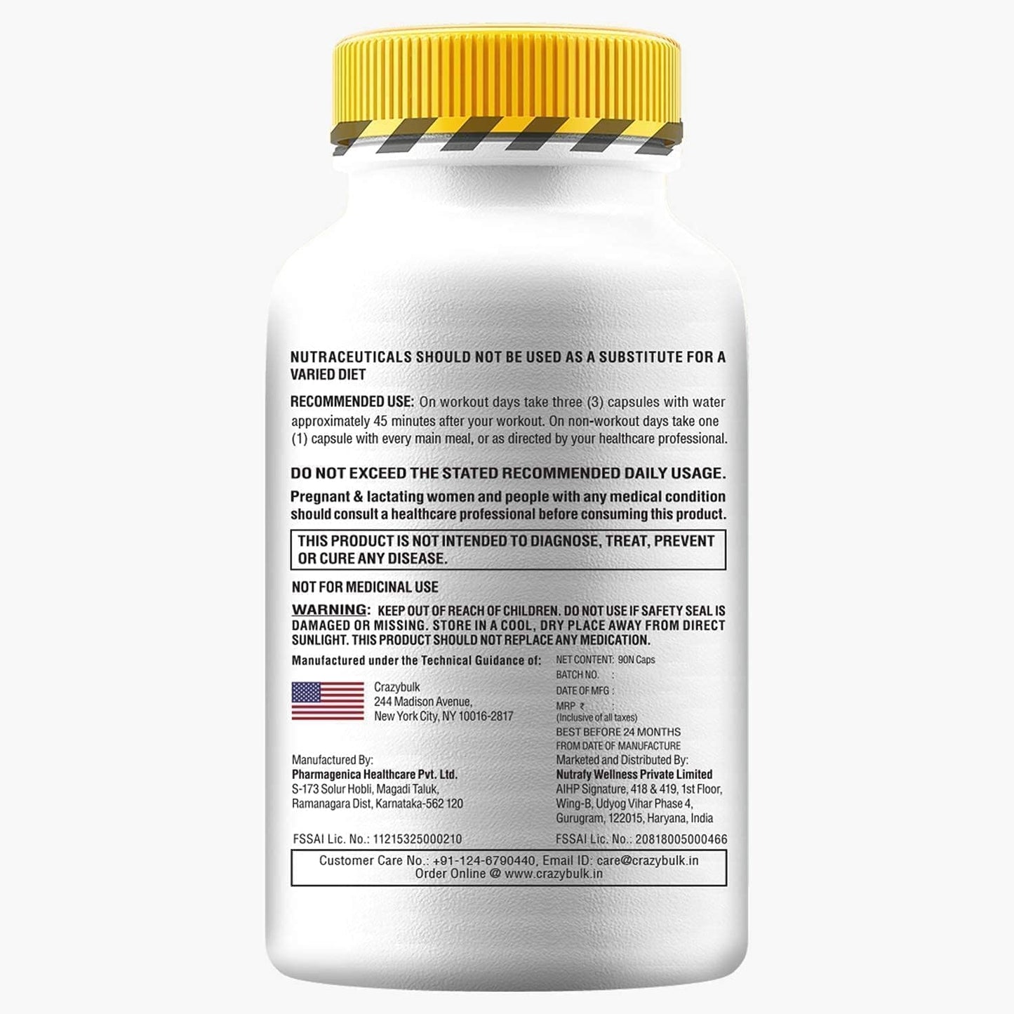 Natural Cutting Supplement for Lean Muscle Growth - ANVAROL (ANAVAR) Alternative, 90 Capsules
