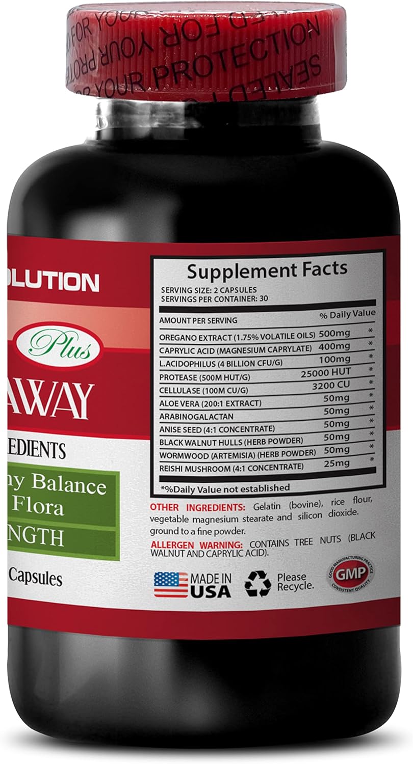 Natural Detox Pills for Candida Overgrowth - Prime Candida Support Capsules - Quick Cleanse Formula - 2 Bottles, 120 Capsules