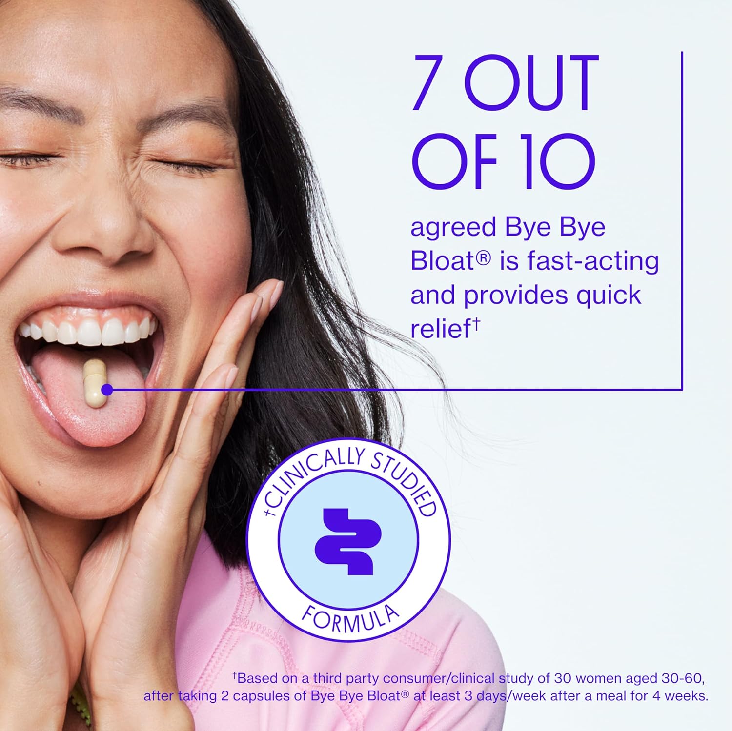 Natural Digestive Enzymes for Women, Bloating Relief & Gas Reduction | Love Wellness Bye Bye Bloat | Fenugreek & Dandelion | 180 Count