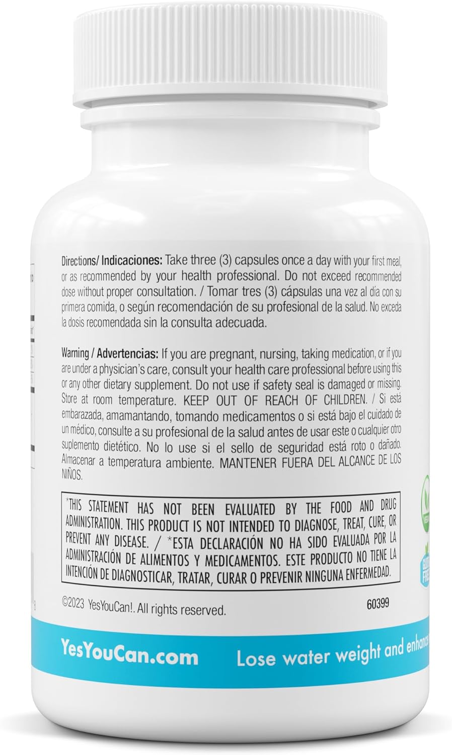 Natural Diuretic Cleanse Pills with Electrolytes & Vitamins for Water Retention - Gluten-Free, 21 Capsules