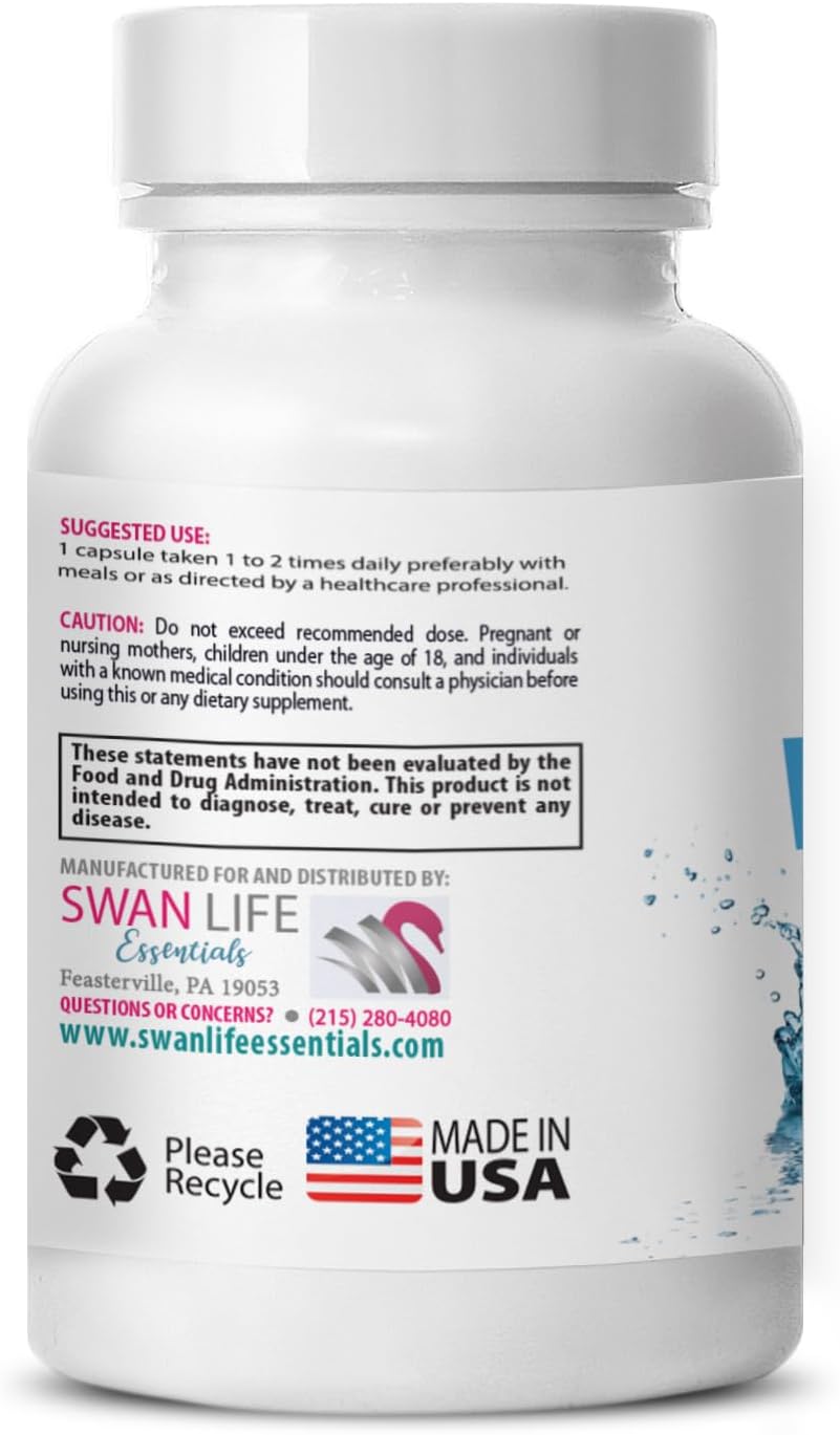 Natural Diuretic Complex Capsules for Water Balance and Fluid Support - 2 Bottles, 120 Capsules - Swan Life Essentials