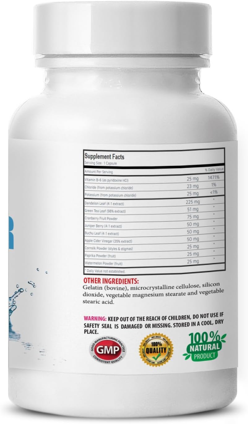 Natural Diuretic Complex Capsules for Water Balance and Fluid Support - 2 Bottles, 120 Capsules - Swan Life Essentials