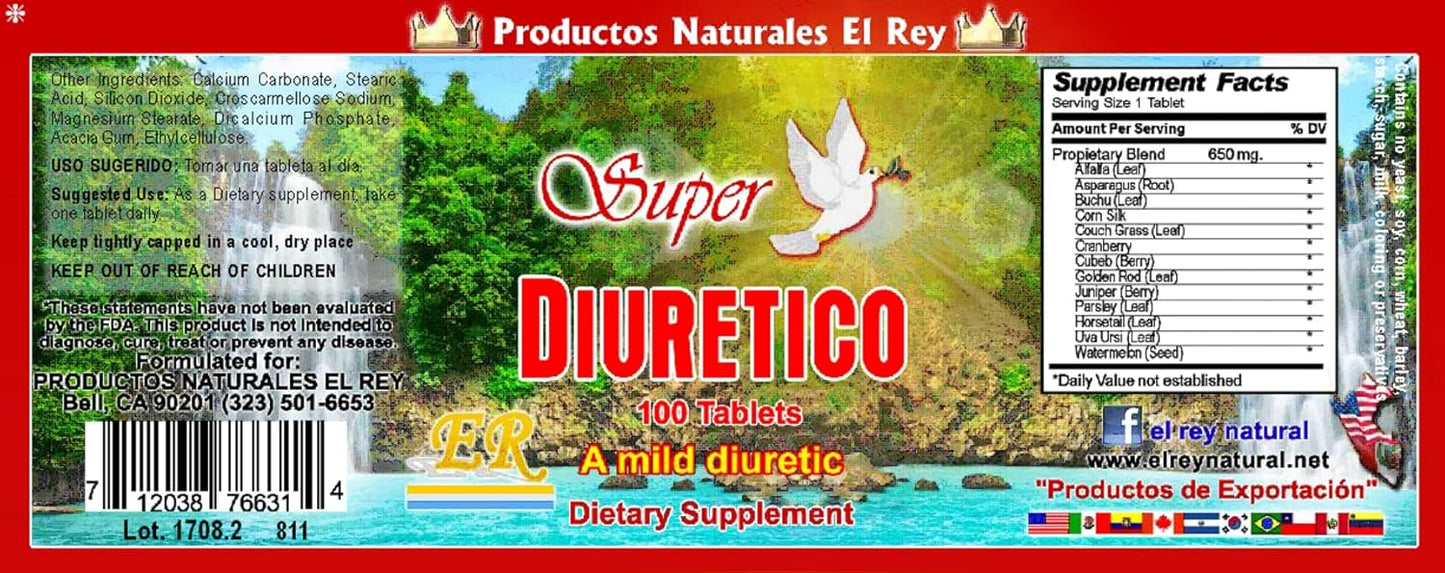 Natural Diuretic Supplement by Productos Naturales El Rey