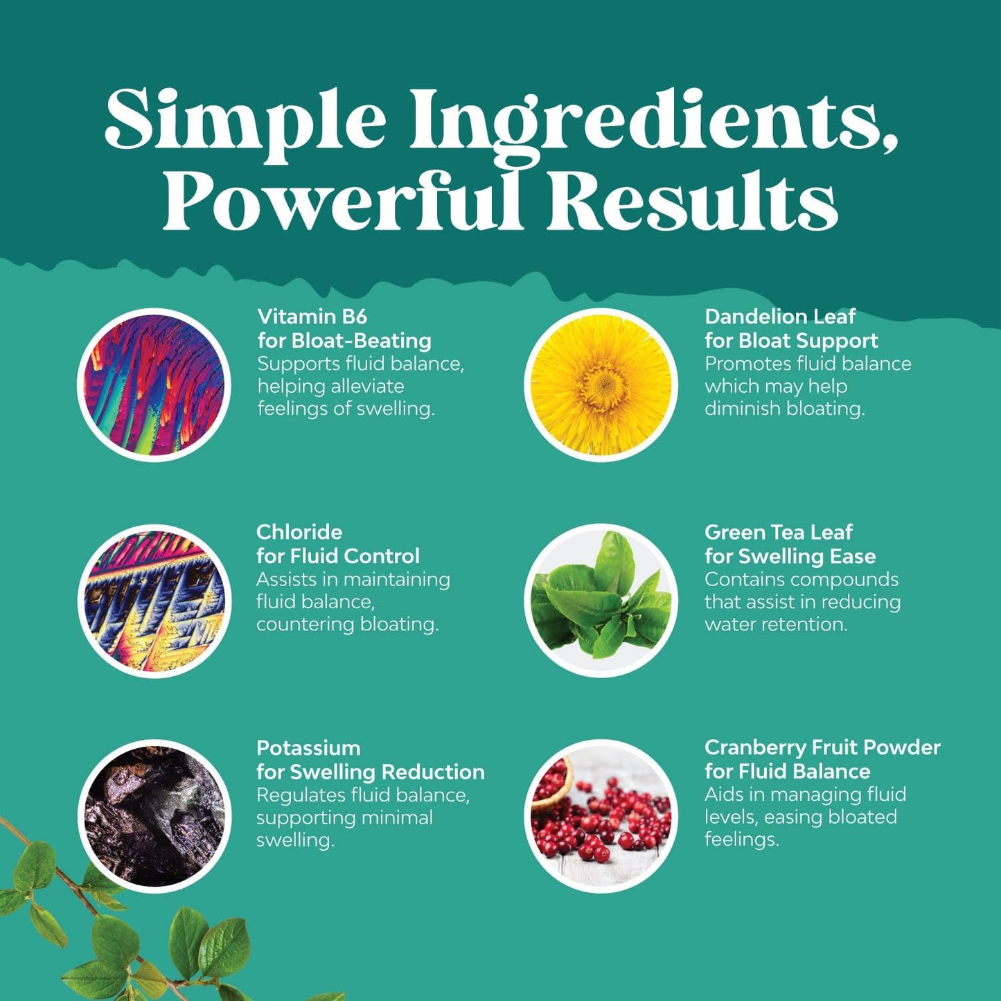Natural Diuretic Water Away Supplement for Quick Bloating Relief, Reduce Water Retention, Support Weight Loss & Boost Energy - 100% Pure Formula