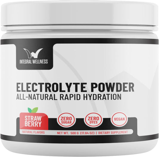 Natural Electrolyte Powder with Real Fruit Juice - 40 Servings, Salt-Based Formula, No Artificial Ingredients, 3rd Party Tested for Integral Wellness Benefits