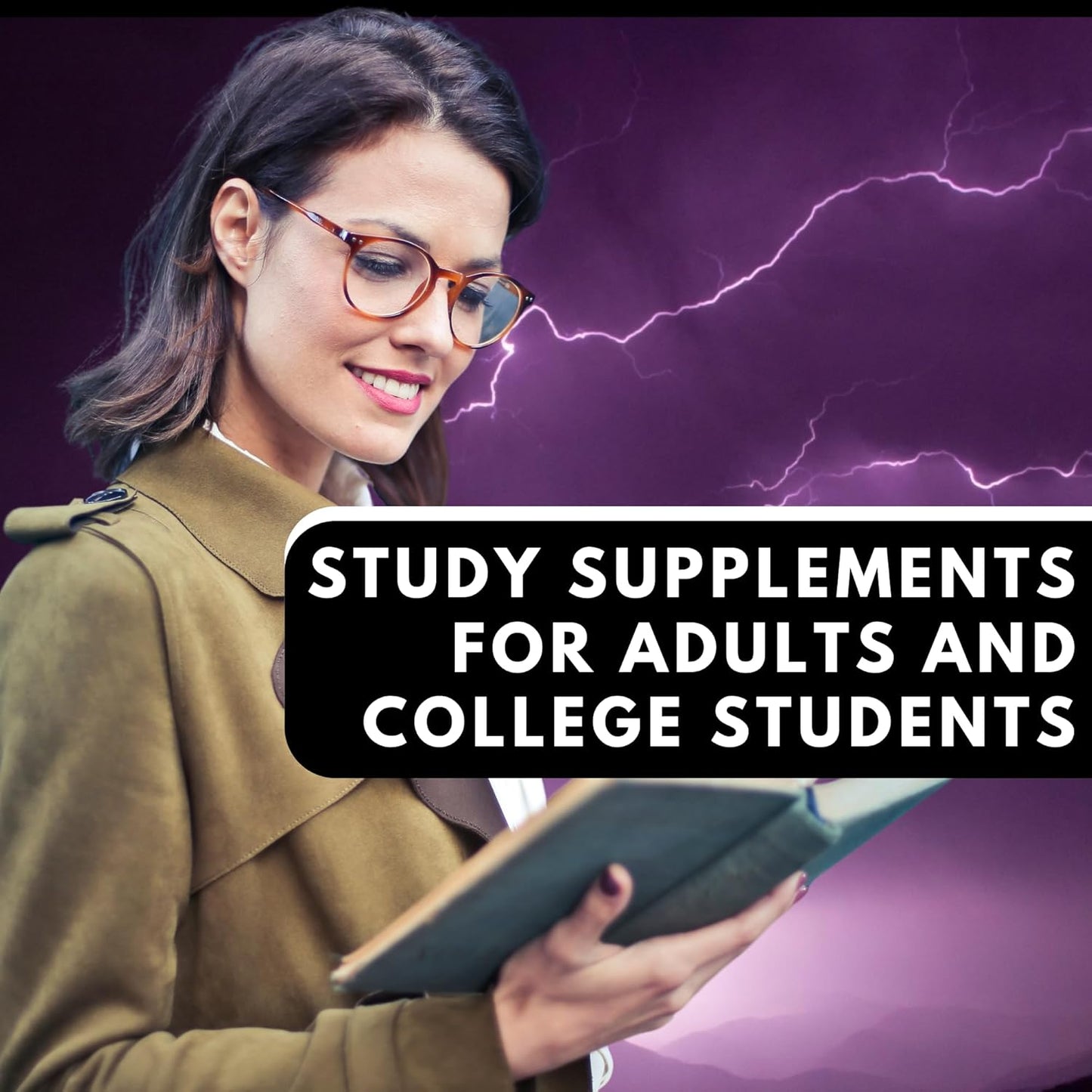 Natural Energy and Focus Supplement Pills for Mental Clarity - 60 Capsules