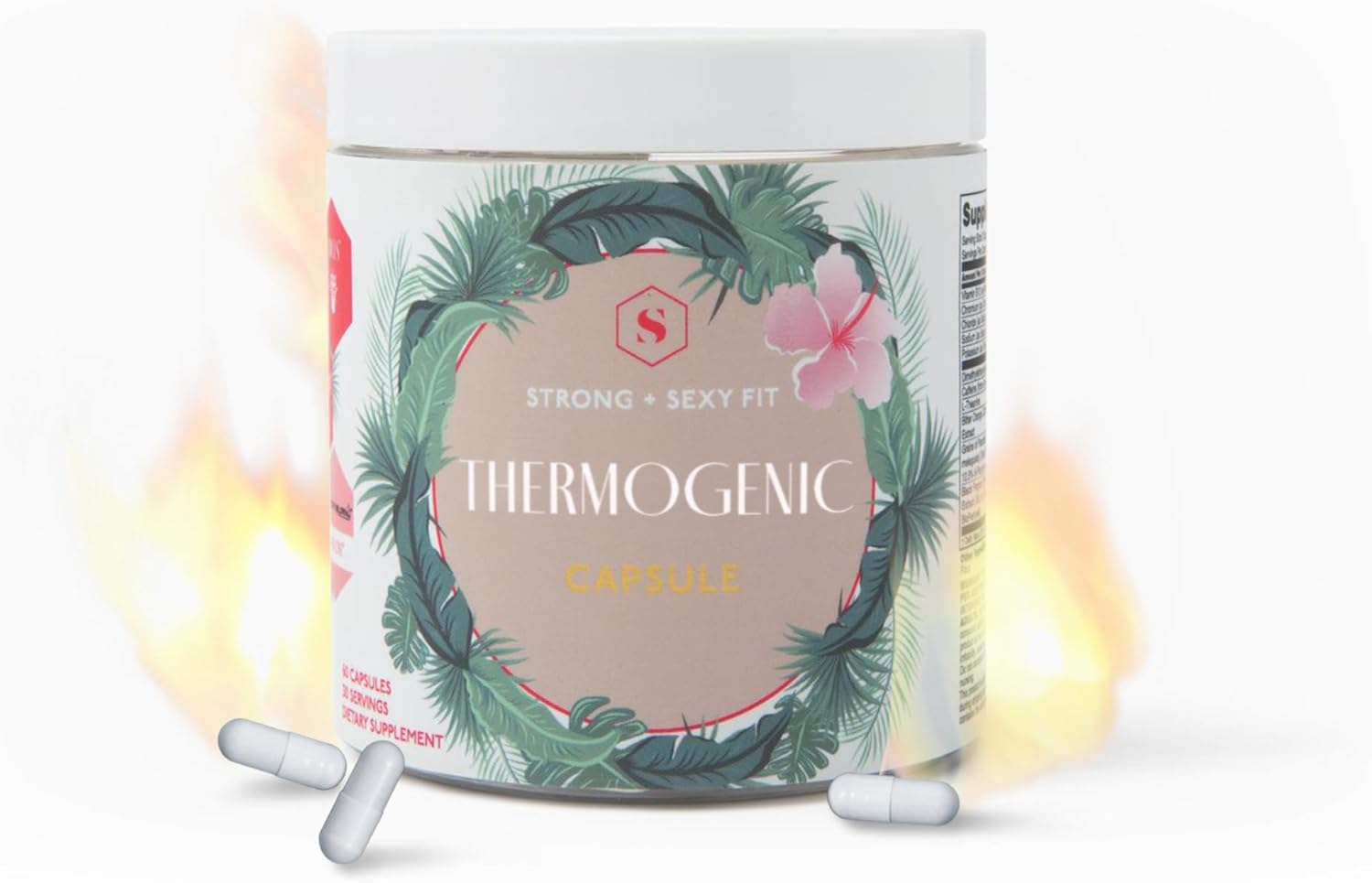 Natural Energy & Metabolism Support Supplement for Women - 60 Capsules, Unflavored - Strong & Sexy Fit, Weight Management & Diet Aid with Green Tea Extract - Workout Supplements