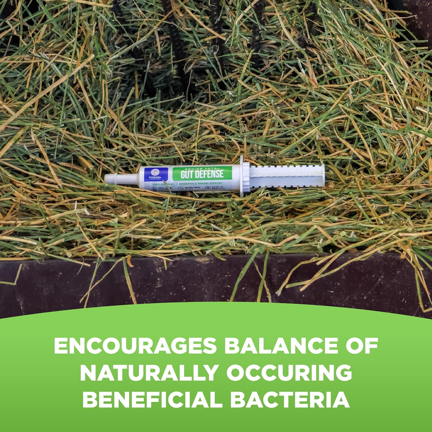 Natural Equine Gut Defense Supplement for Horses – Supports Digestion & Immune Health – Maintains Ph Levels – All-Natural Formula – Made in USA
