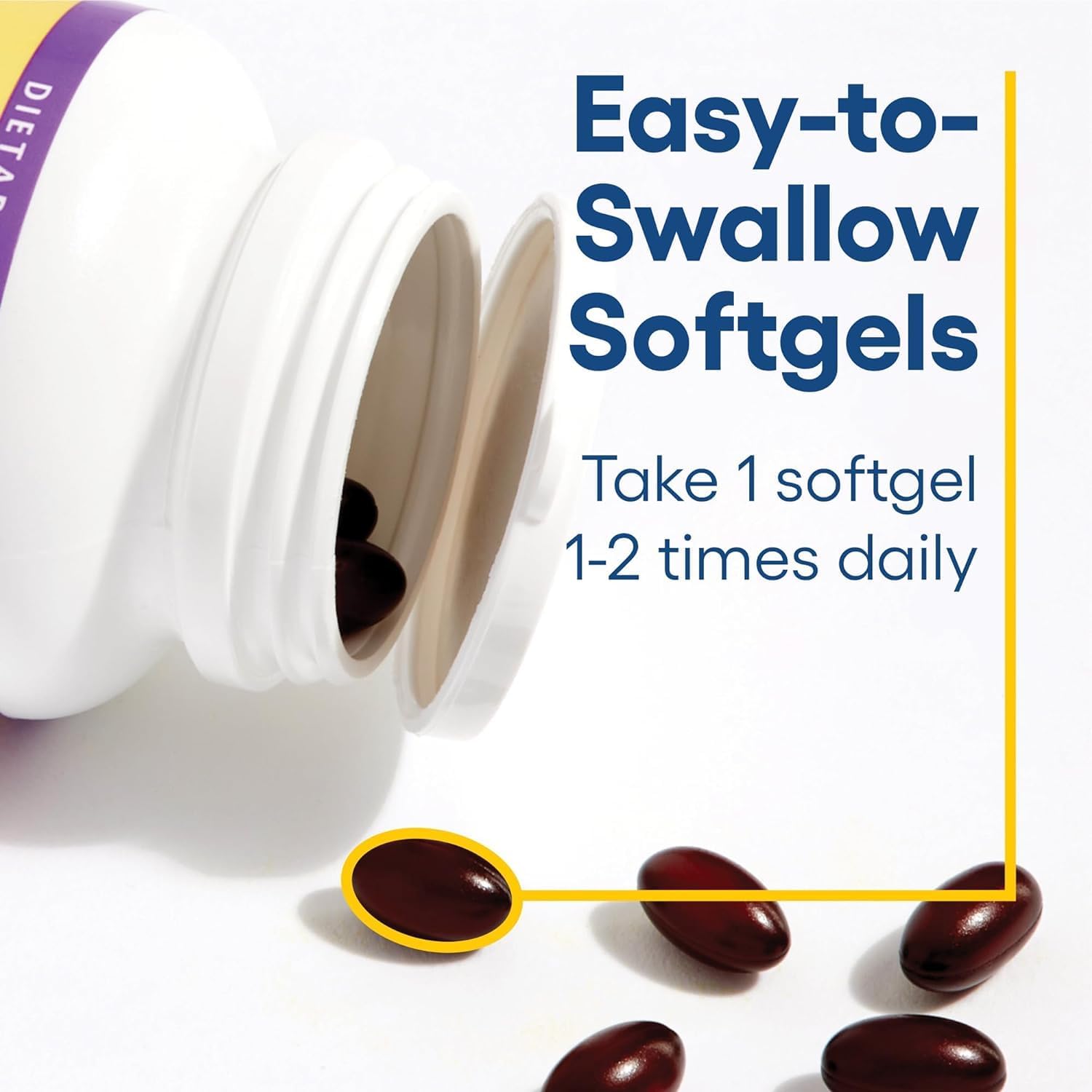 Natural Factors Coenzyme Q10 50 mg Softgels for Energy, Heart & Cognitive Support - Natural Supplement