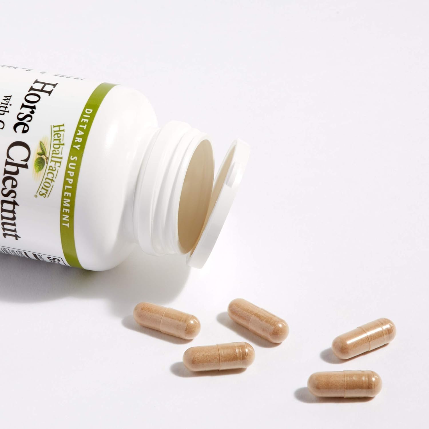 Natural Factors HerbalFactors Horse Chestnut with GrapeSeedRich - Antioxidant Support for Healthy Circulation and Veins - 60 Capsules