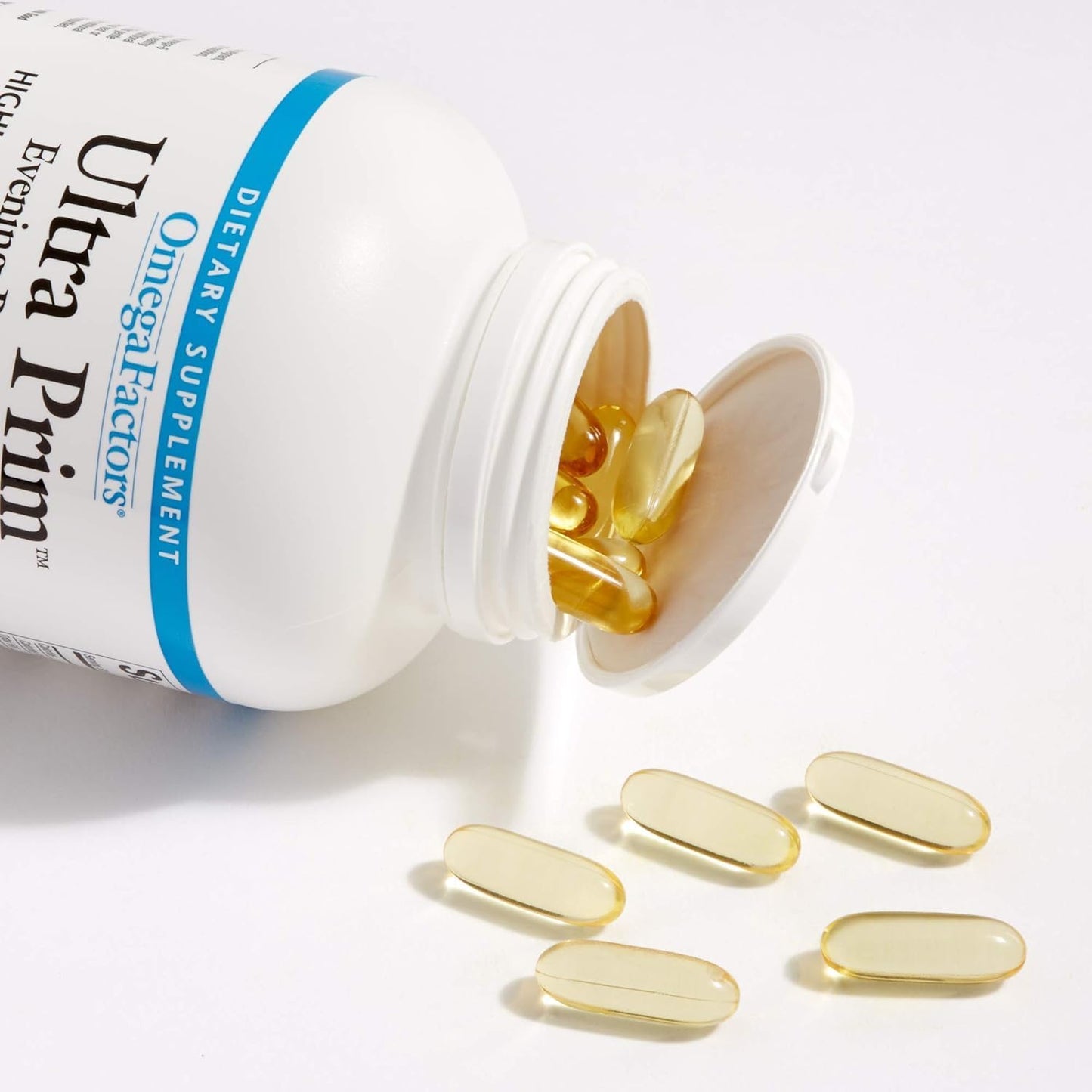 Natural Factors Omega Factors Ultra Prim Evening Primrose Oil Softgels - 240 Servings for Women's & Immune Health, Rich in Omega-6 GLA