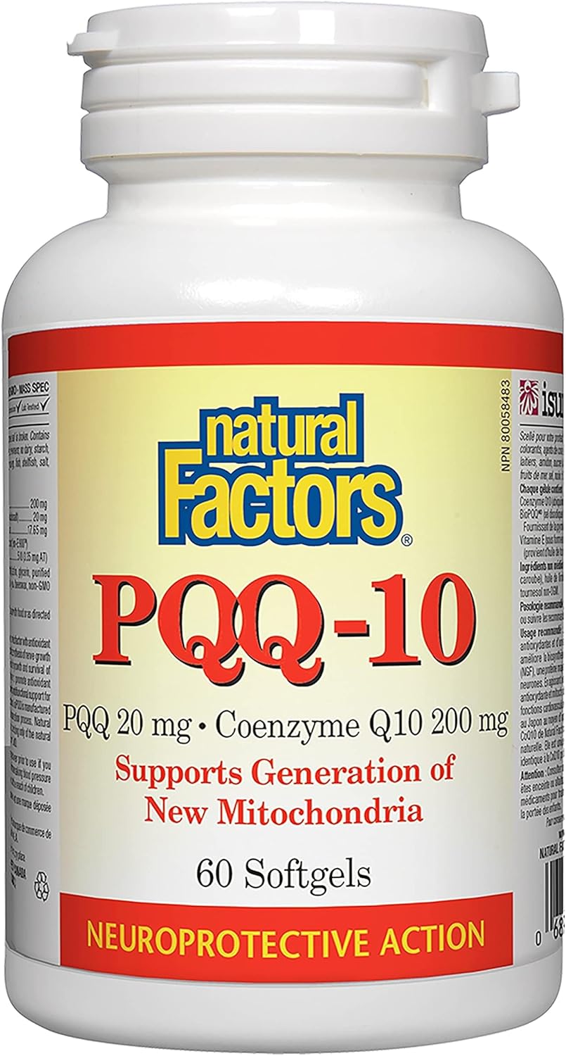 Natural Factors PQQ-10 Dietary Supplement for Energy & Healthy Aging - 30 Softgels
